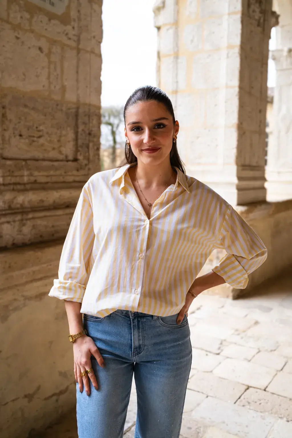 Chemise La dolce vita jaune