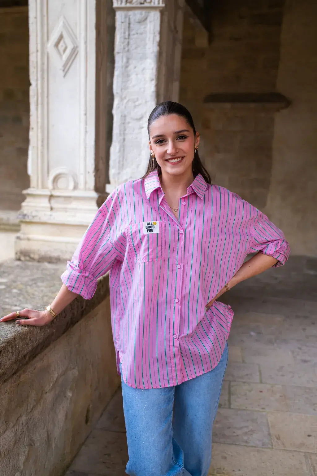 Chemise All good fun rose