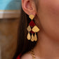 Boucles d'oreilles Soho rouges
