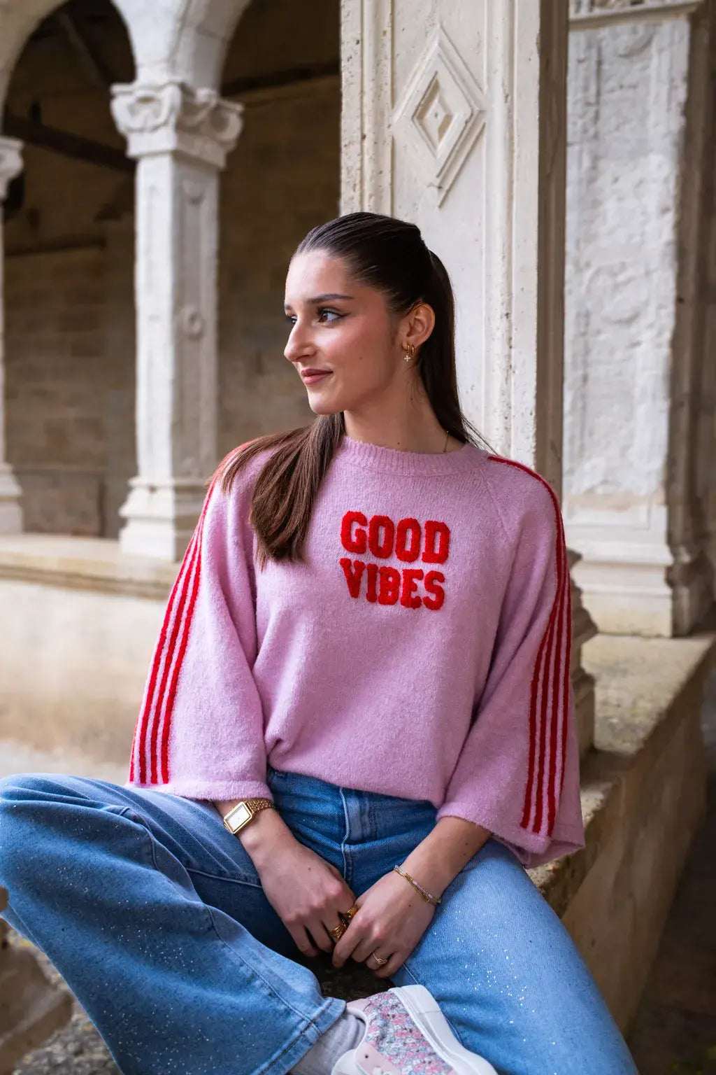 Pull Good vibes rose