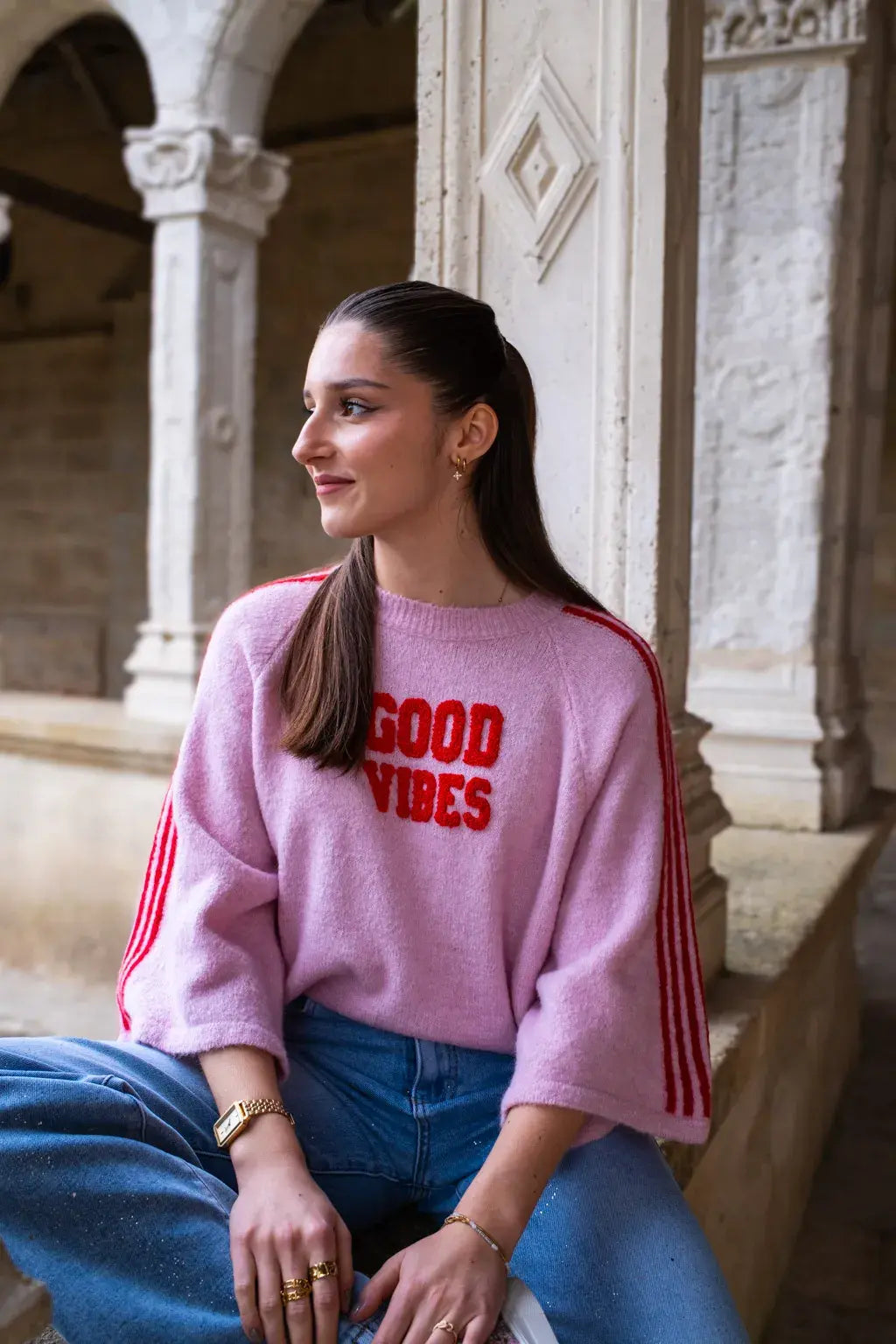 Pull Good vibes rose