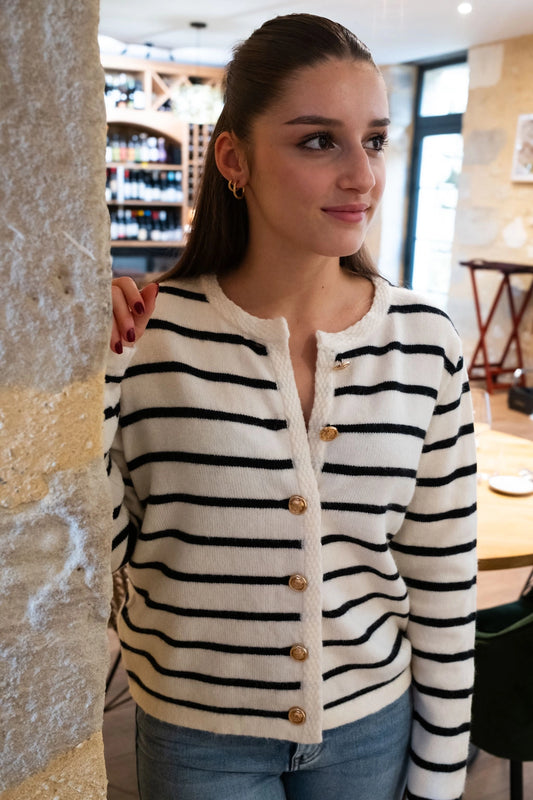 Gilet Iris marinière