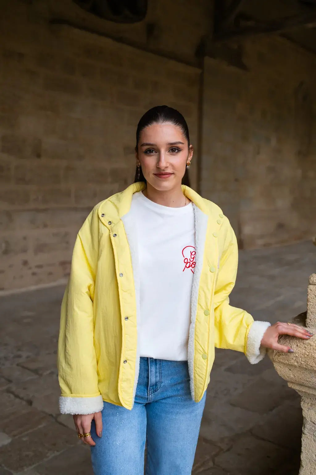 Veste réversible Oxanna jaune
