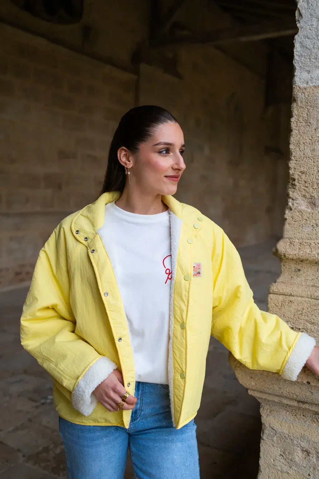 Veste réversible Oxanna jaune