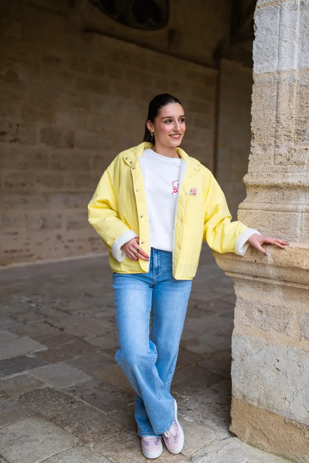 Veste réversible Oxanna jaune