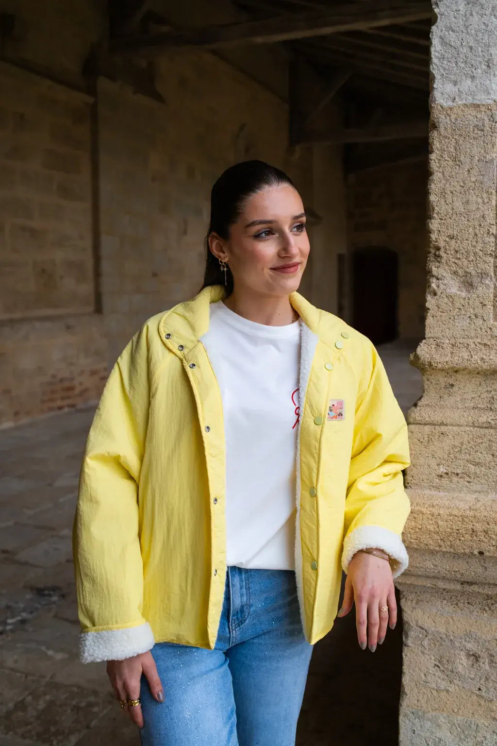Veste réversible Oxanna jaune