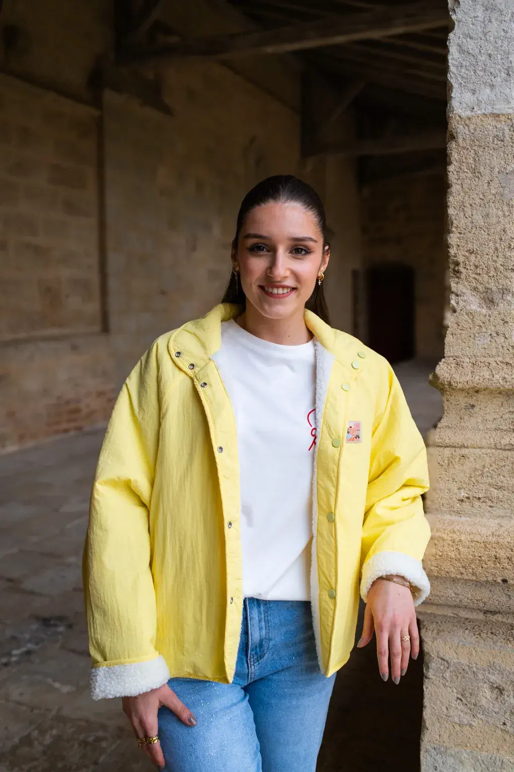Veste réversible Oxanna jaune
