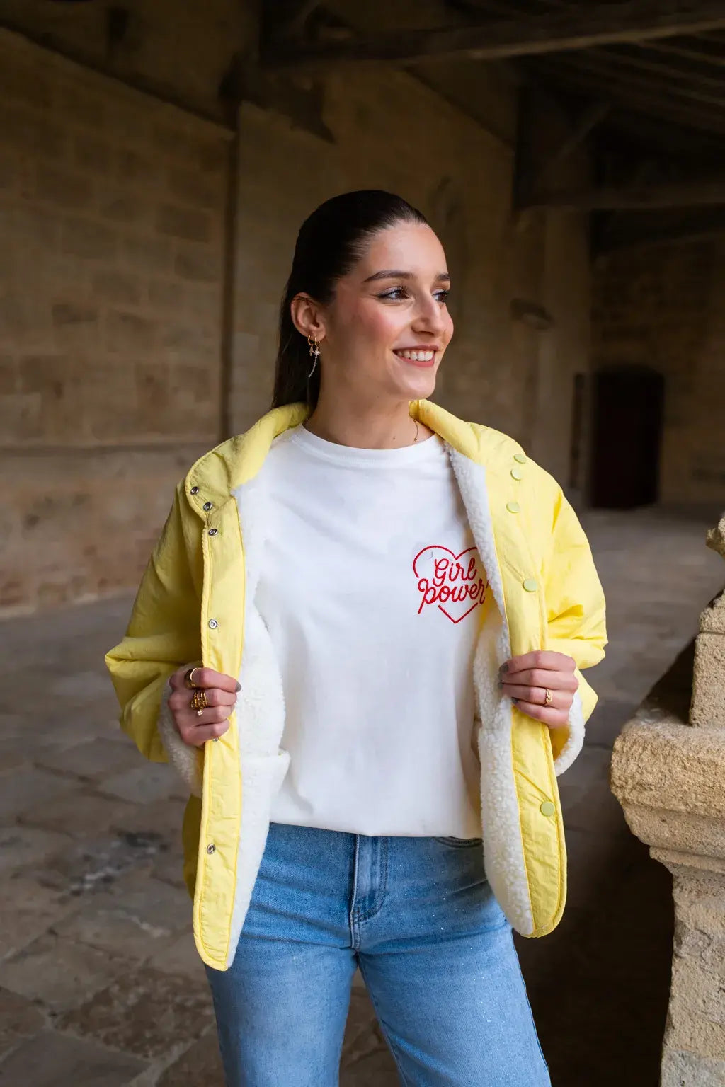 Veste réversible Oxanna jaune