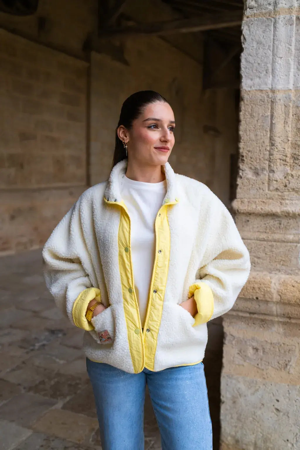 Veste réversible Oxanna jaune