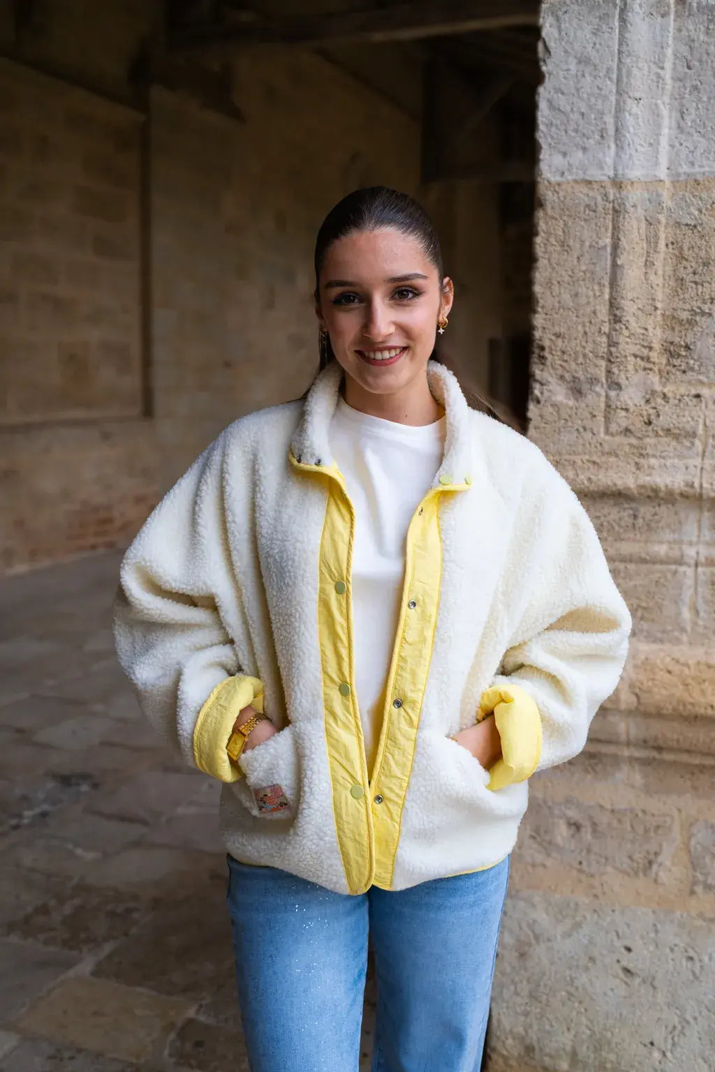 Veste réversible Oxanna jaune