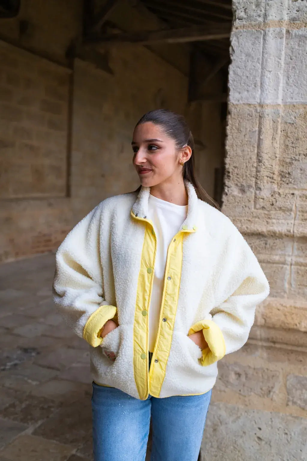 Veste réversible Oxanna jaune