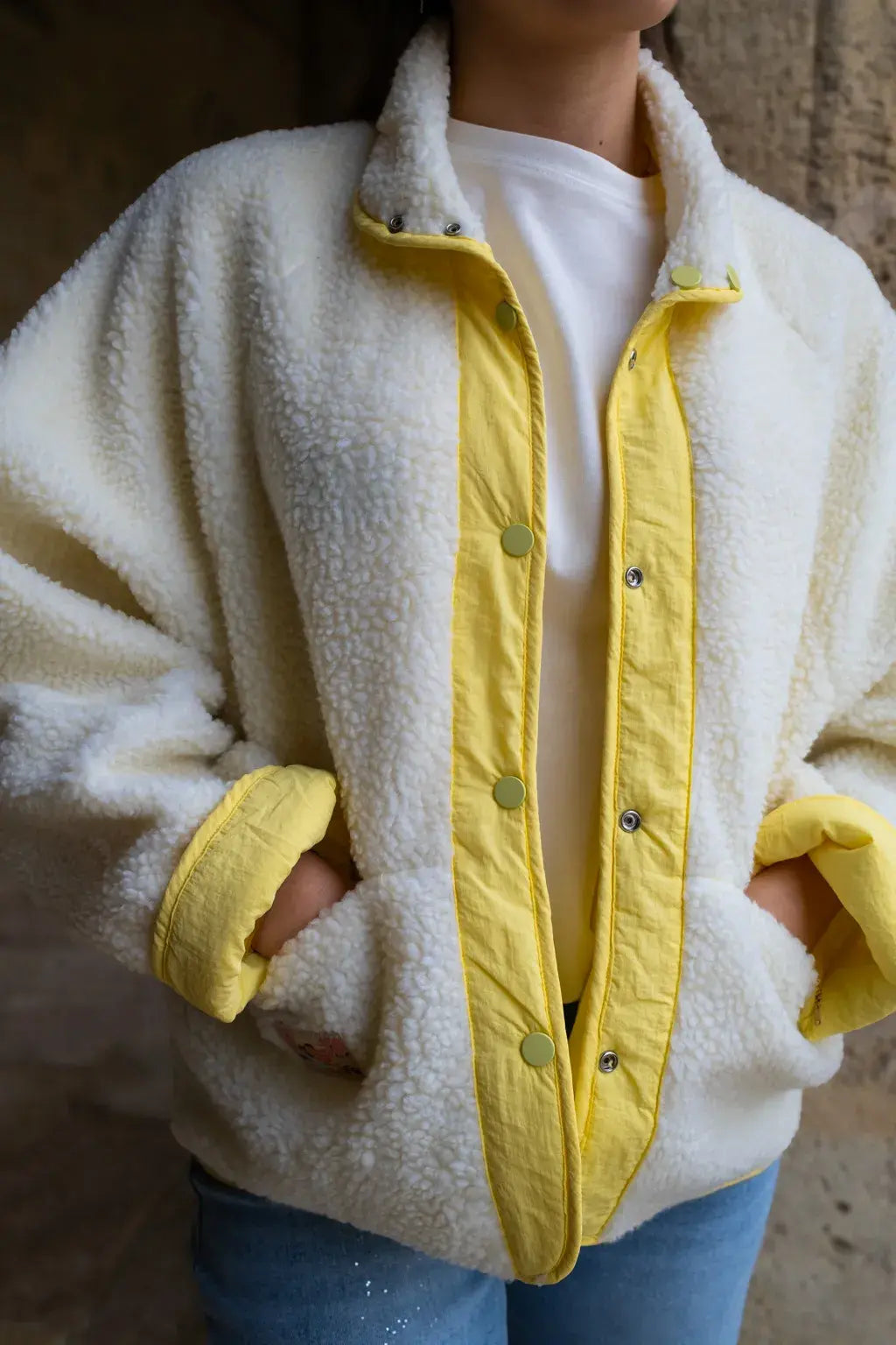 Veste réversible Oxanna jaune