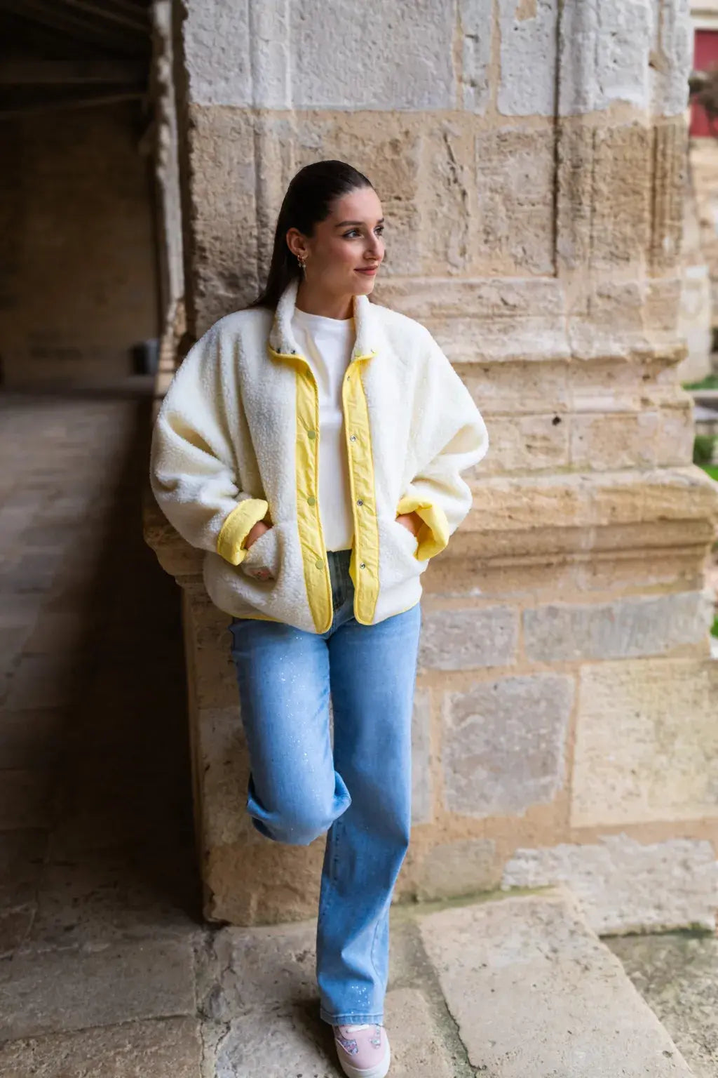 Veste réversible Oxanna jaune