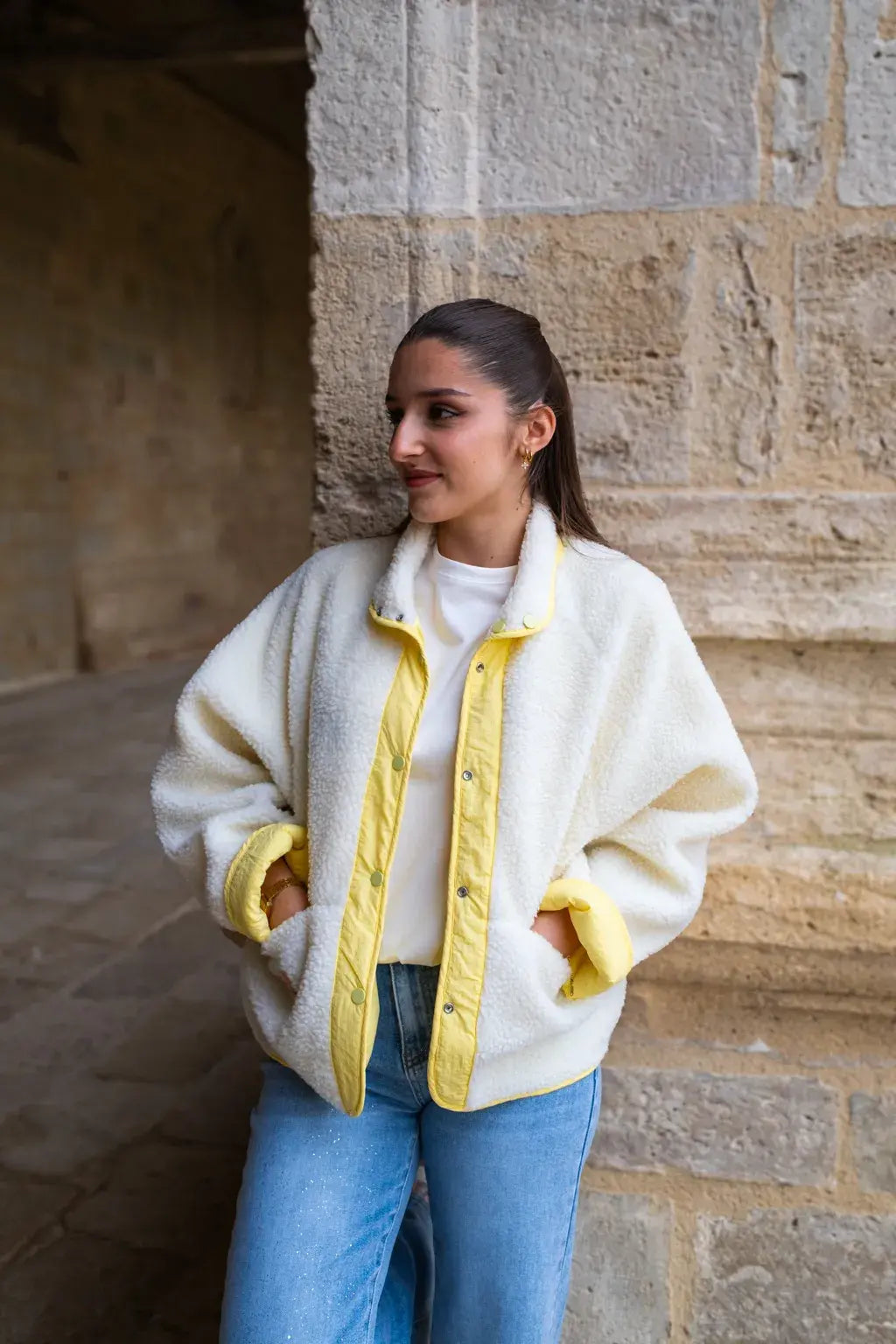 Veste réversible Oxanna jaune