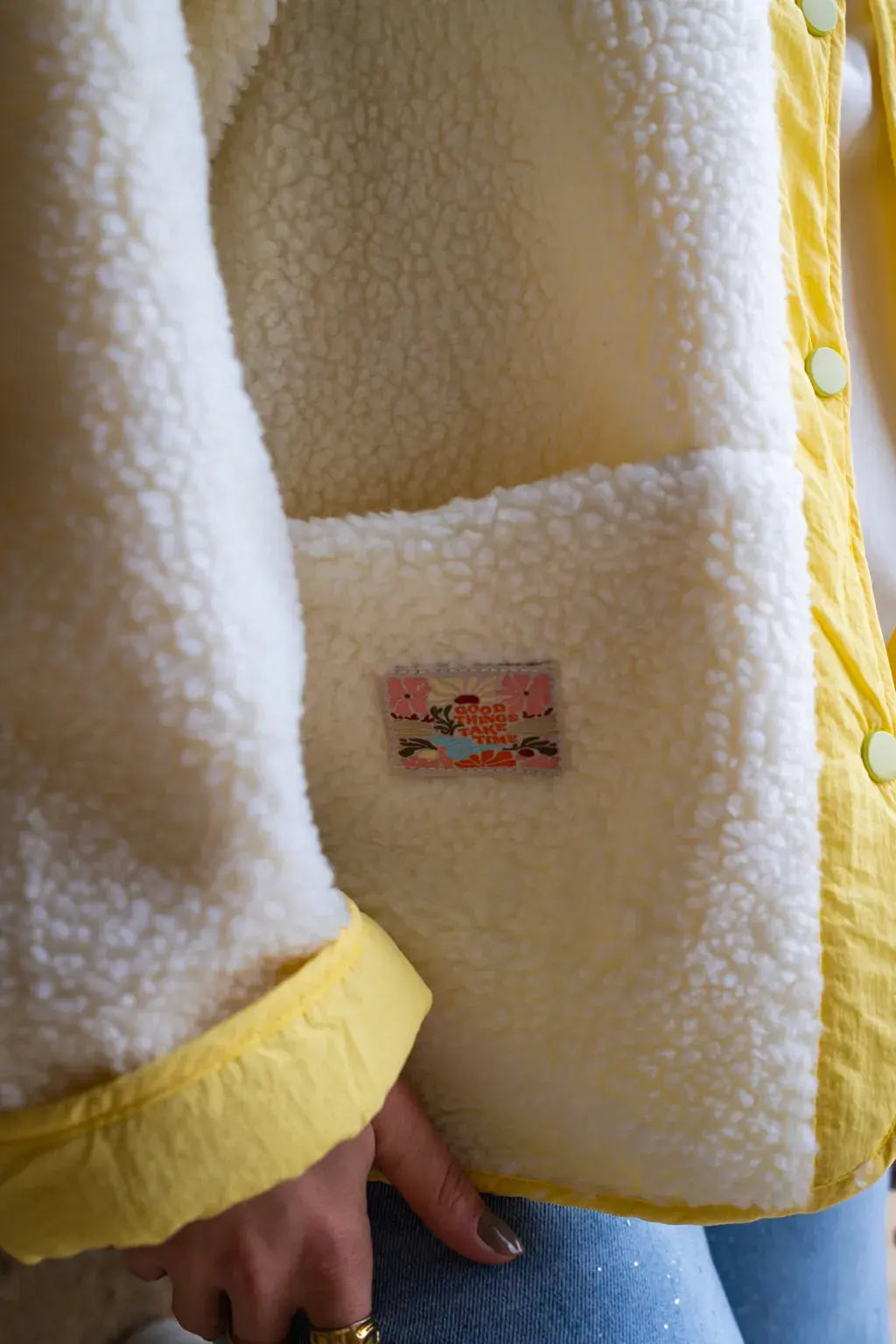 Veste réversible Oxanna jaune