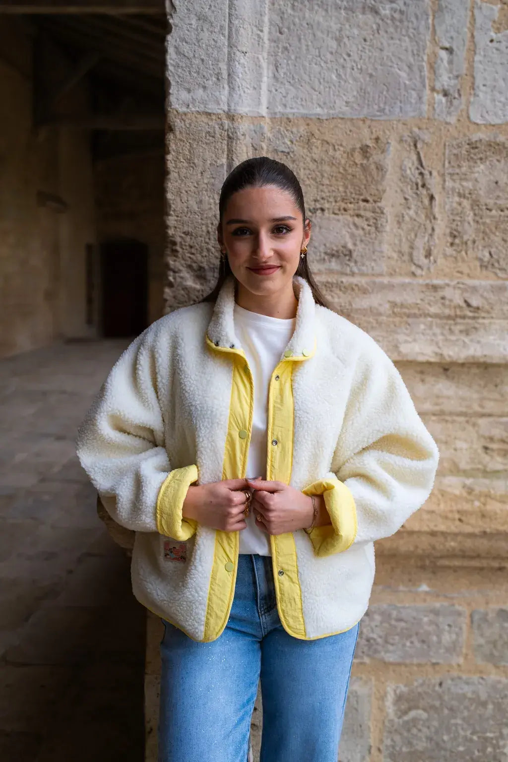 Veste réversible Oxanna jaune
