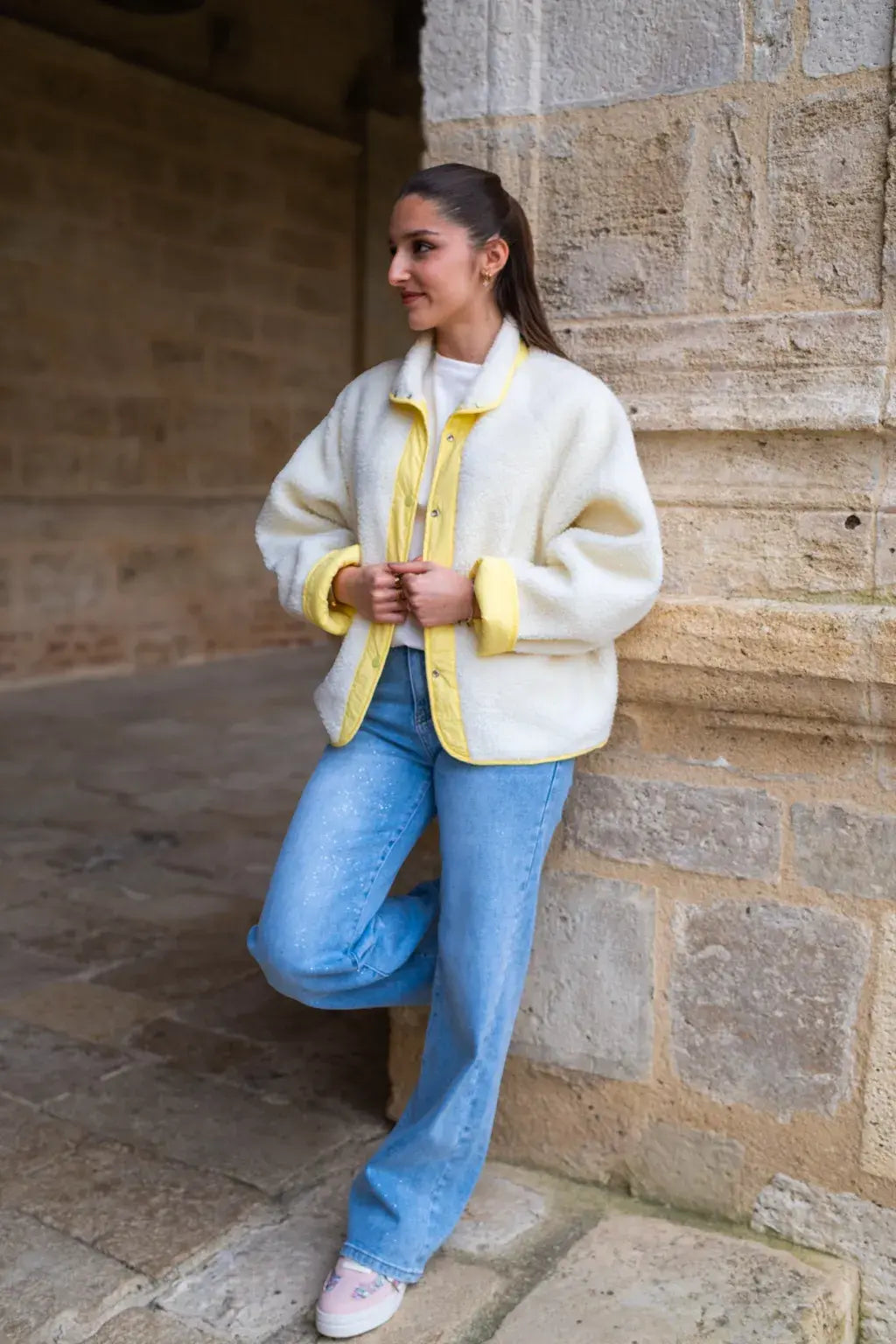 Veste réversible Oxanna jaune