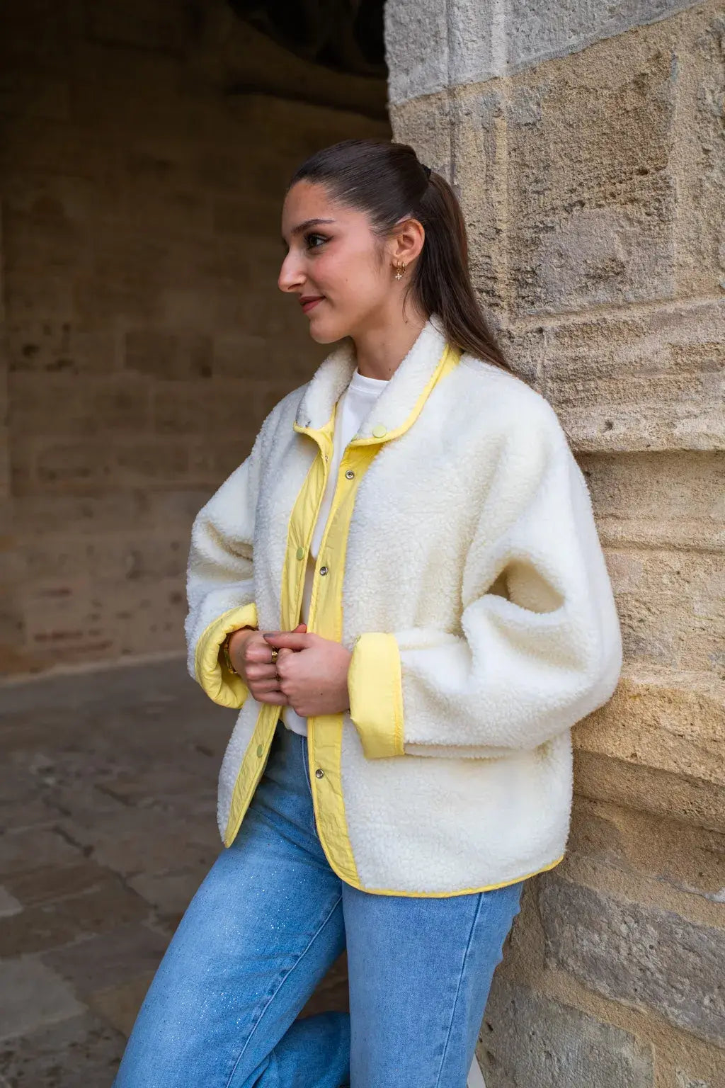 Veste réversible Oxanna jaune