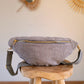 Sac banane en velours côtelé Ciao Boum - Masha gris