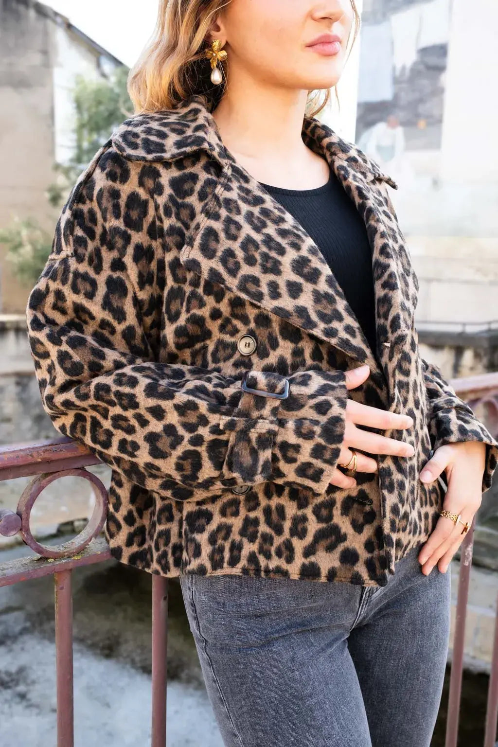 Trench Hedy léopard