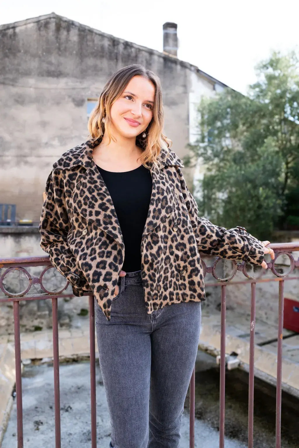 Trench Hedy léopard