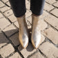 Bottines Paris dorées