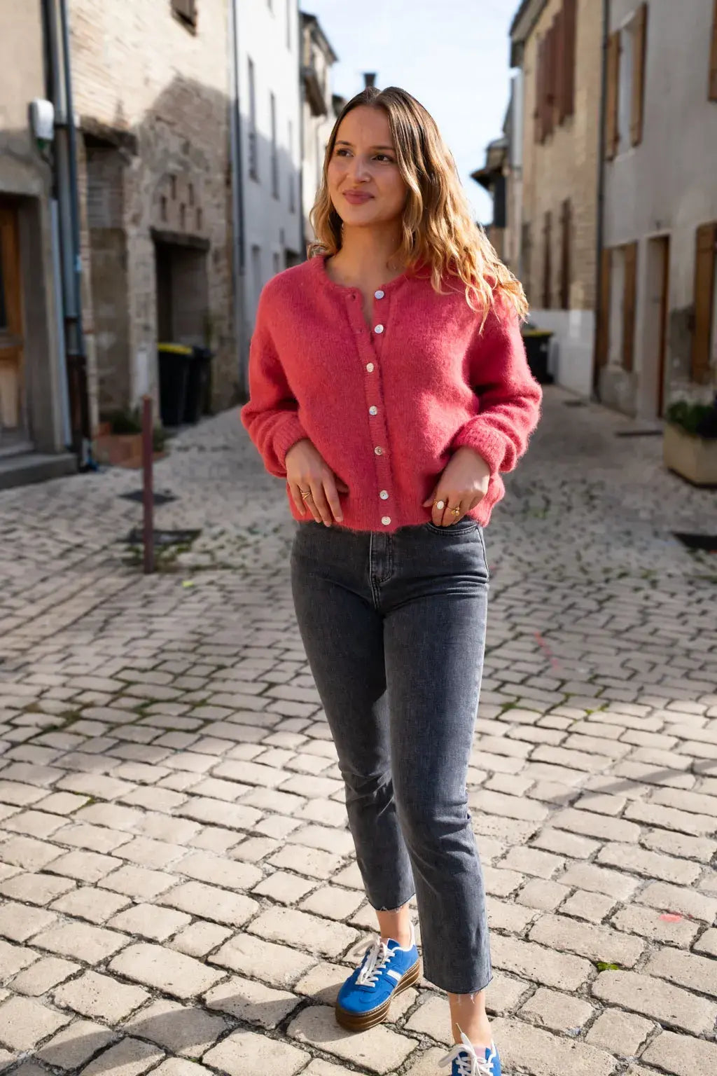 Gilet Bobby framboise