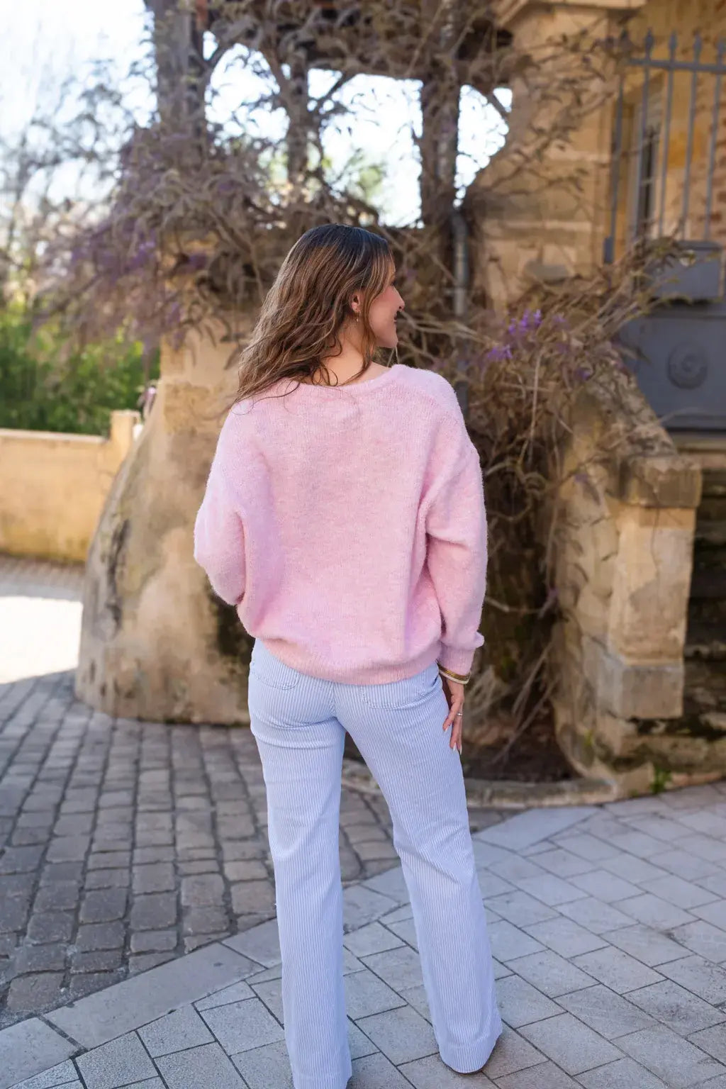 Gilet Bobby rose clair