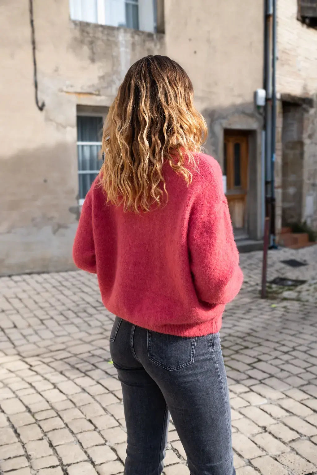 Gilet Bobby framboise