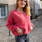 Gilet Bobby framboise