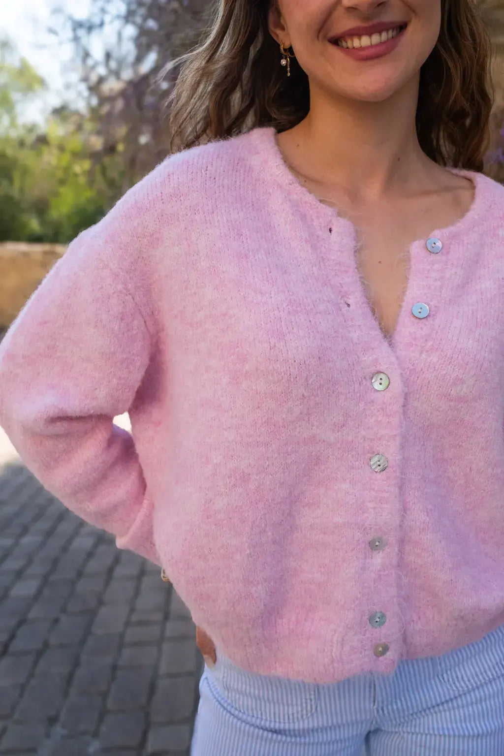 Gilet Bobby rose clair