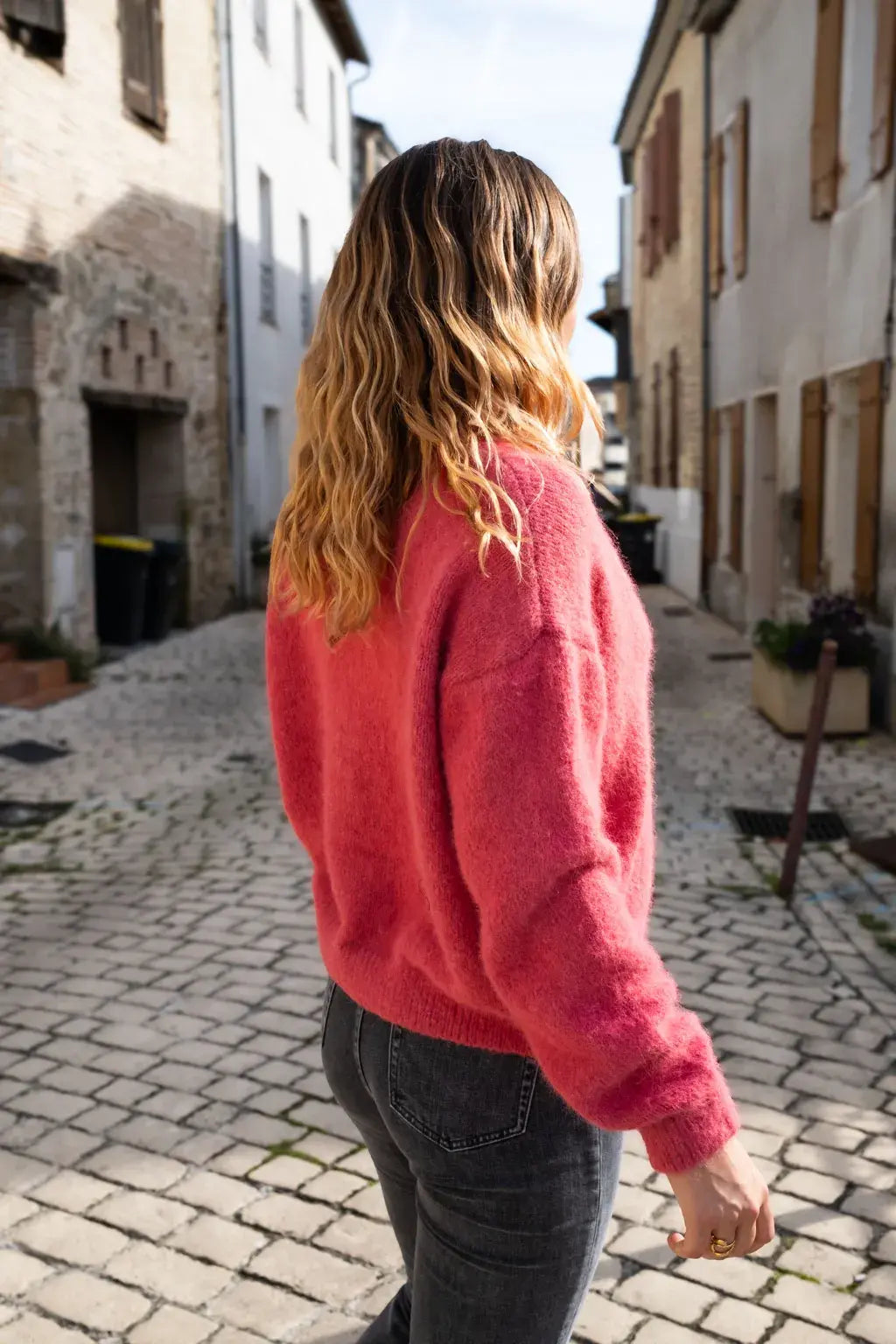 Gilet Bobby framboise