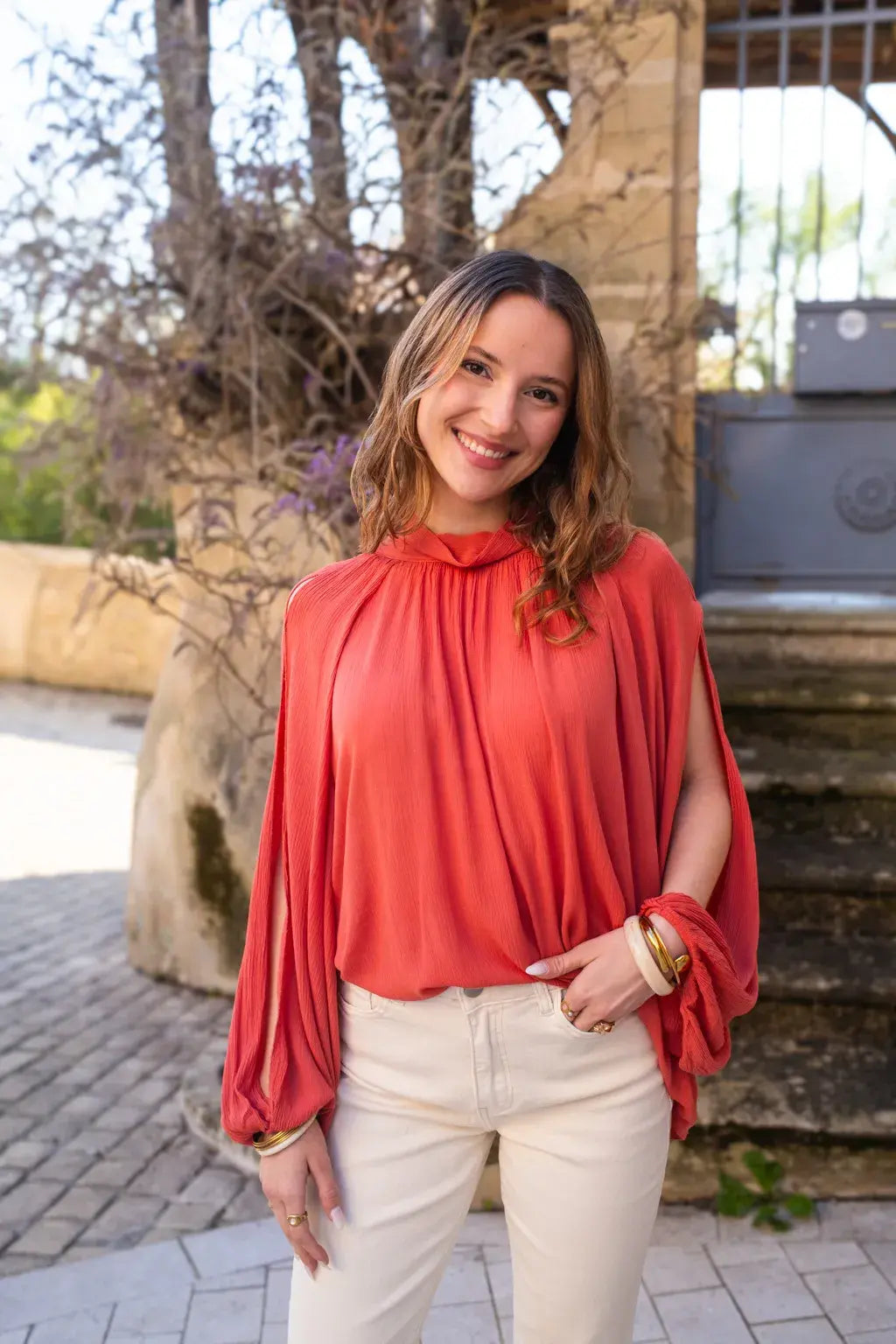 Blouse Stella terracotta