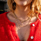 Collier multi rangs - Abeille rouge