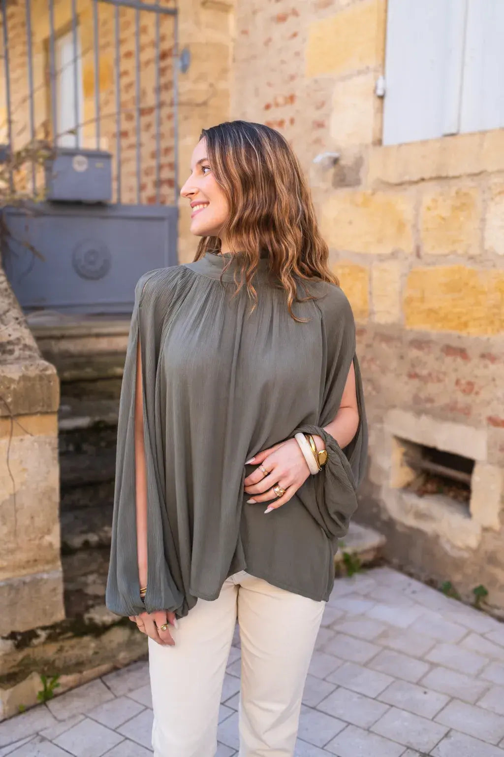 Blouse Stella kaki
