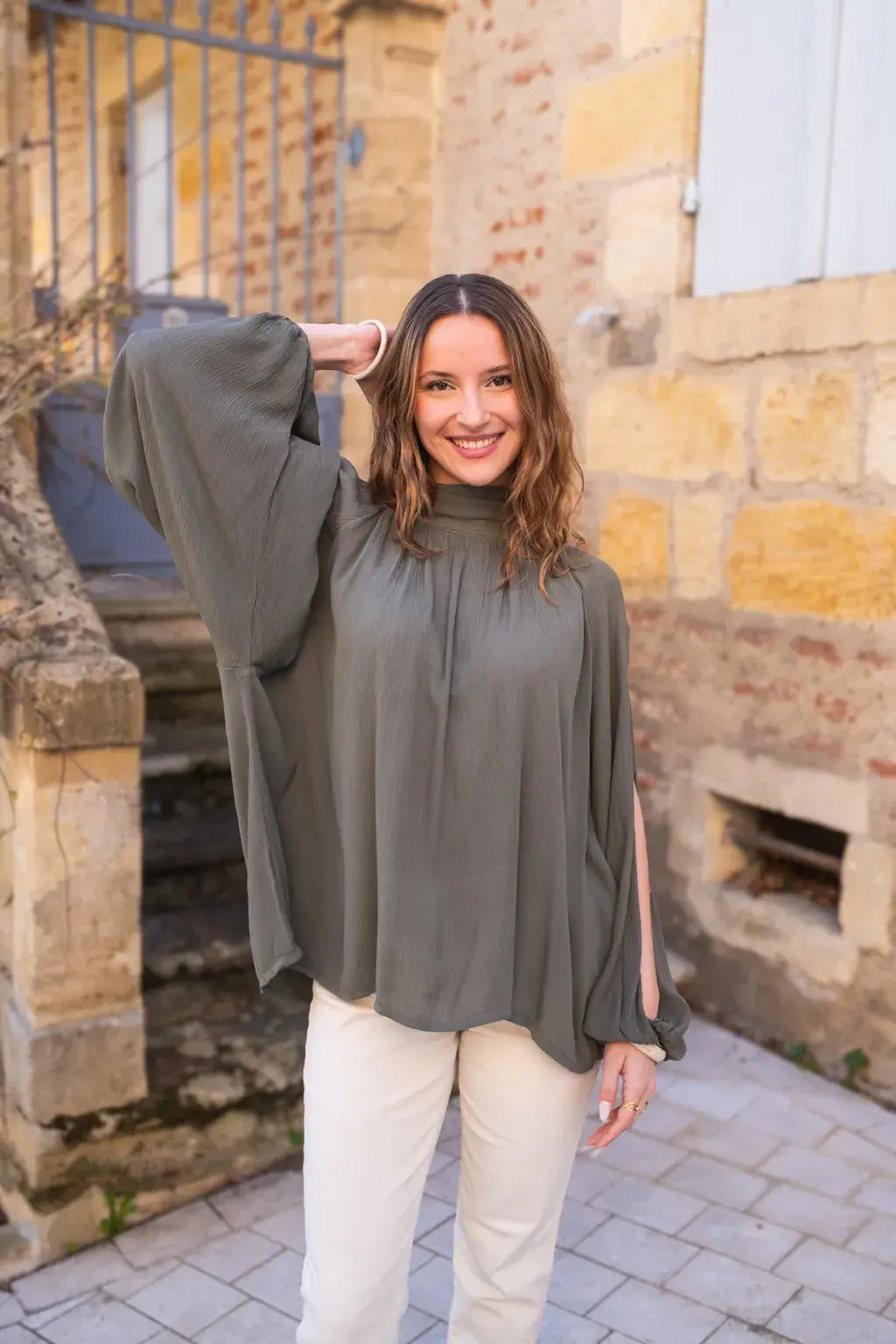 Blouse Stella kaki
