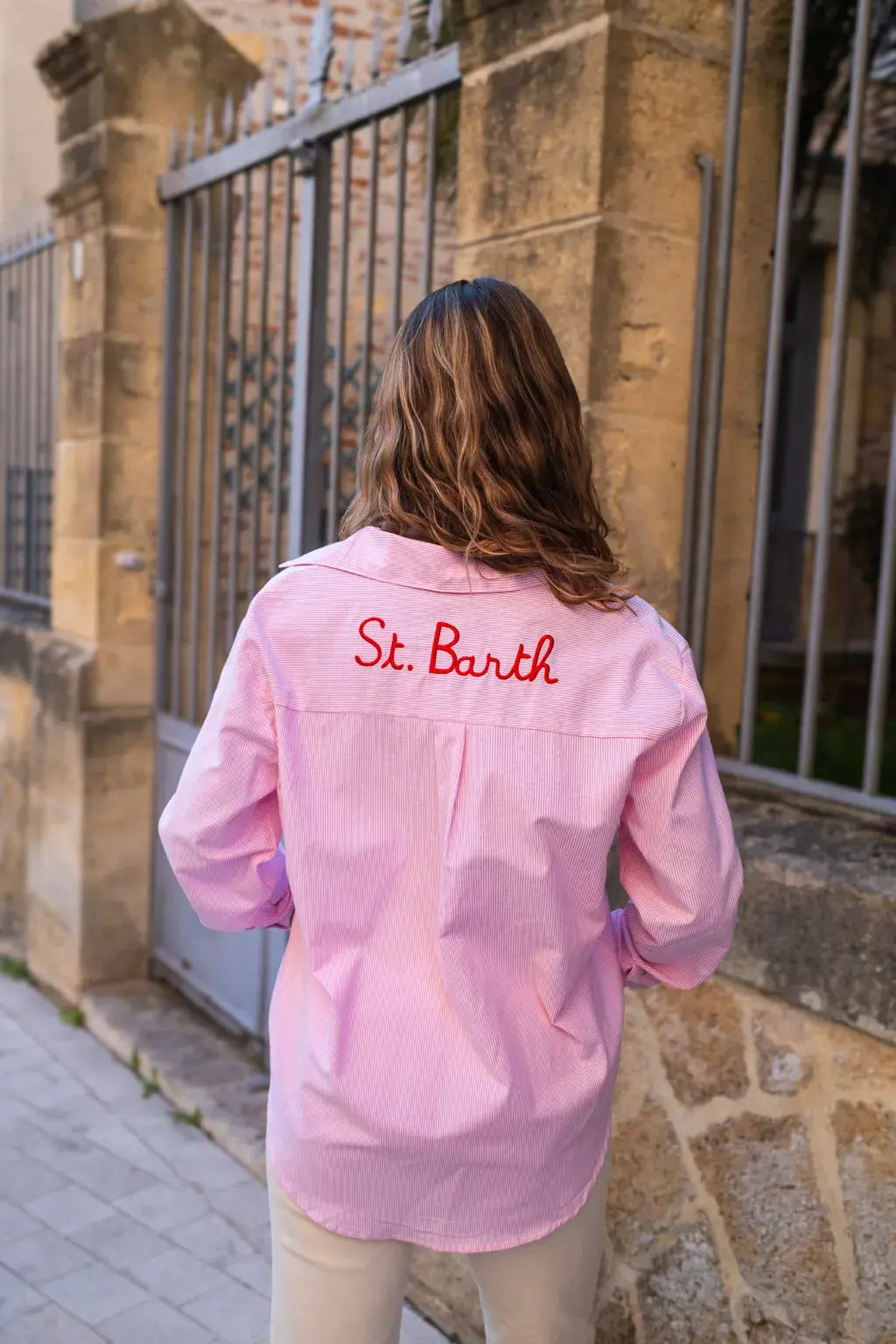 Chemise St. Barth rose