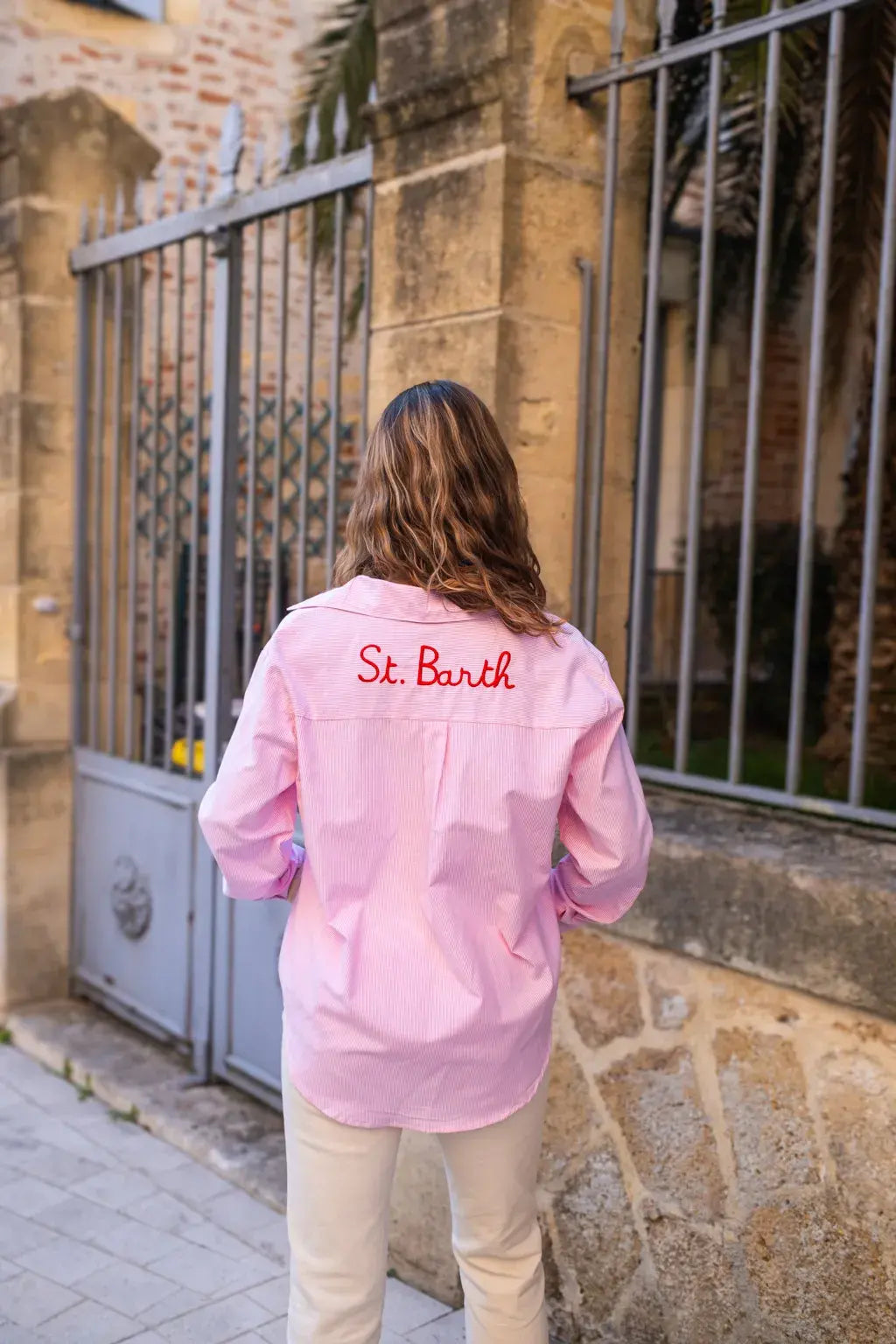 Chemise St. Barth rose