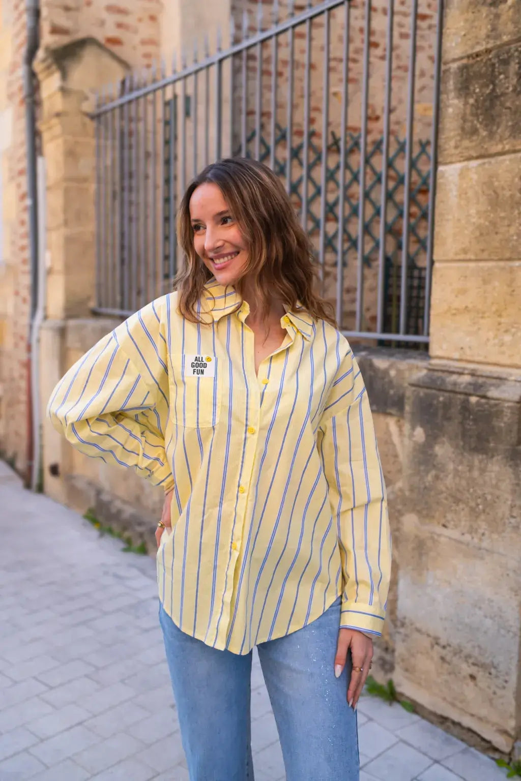 Chemise All good fun jaune