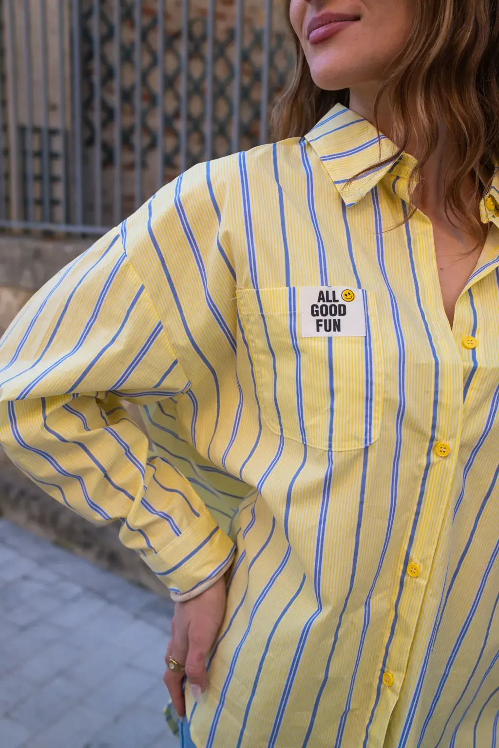 Chemise All good fun jaune