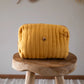 Trousse en coton matelassé - Moutarde