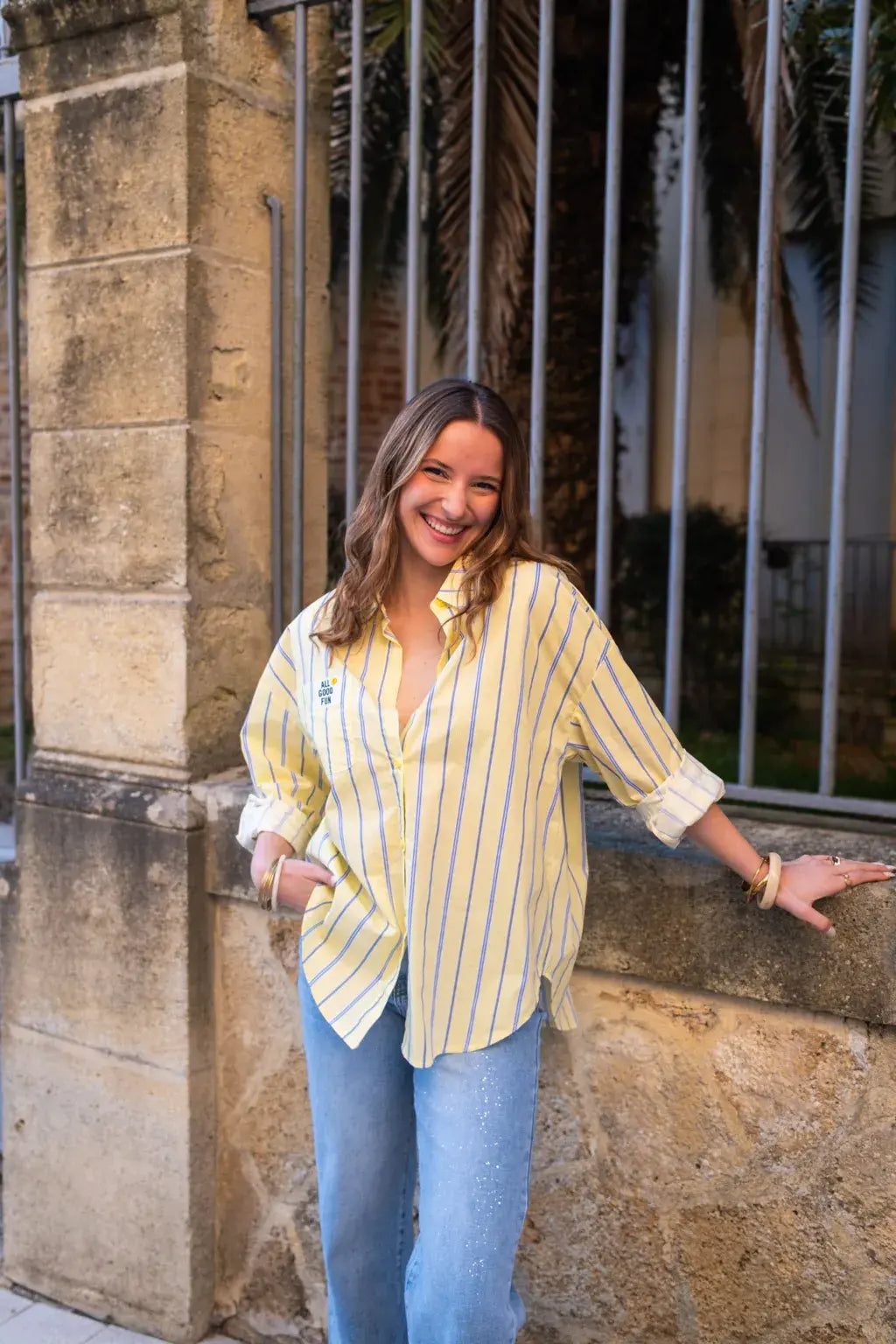 Chemise All good fun jaune