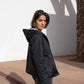 Imperméable rembourré mi-saison Laura Jo - Mandy court noir/doré