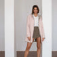 Imperméable rembourré mi-saison Laura Jo - Mandy long rose/doré