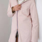 Imperméable rembourré mi-saison Laura Jo - Mandy long rose/doré