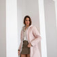 Imperméable rembourré mi-saison Laura Jo - Mandy long rose/doré