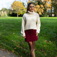 Jupe Betty bordeaux
