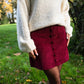 Jupe Betty bordeaux