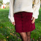 Jupe Betty bordeaux