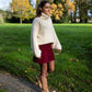 Jupe Betty bordeaux
